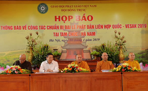 Hà nội: Họp báo về công tác chuẩn bị Đại lễ Phật đản Liên hợp quốc - Vesak 2019 tại Việt Nam.