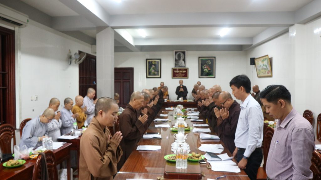 Bến Tre: Ban TT Ban Trị sự GHPGVN tỉnh họp định kỳ báo cáo công tác Phật sự tháng 09/2019