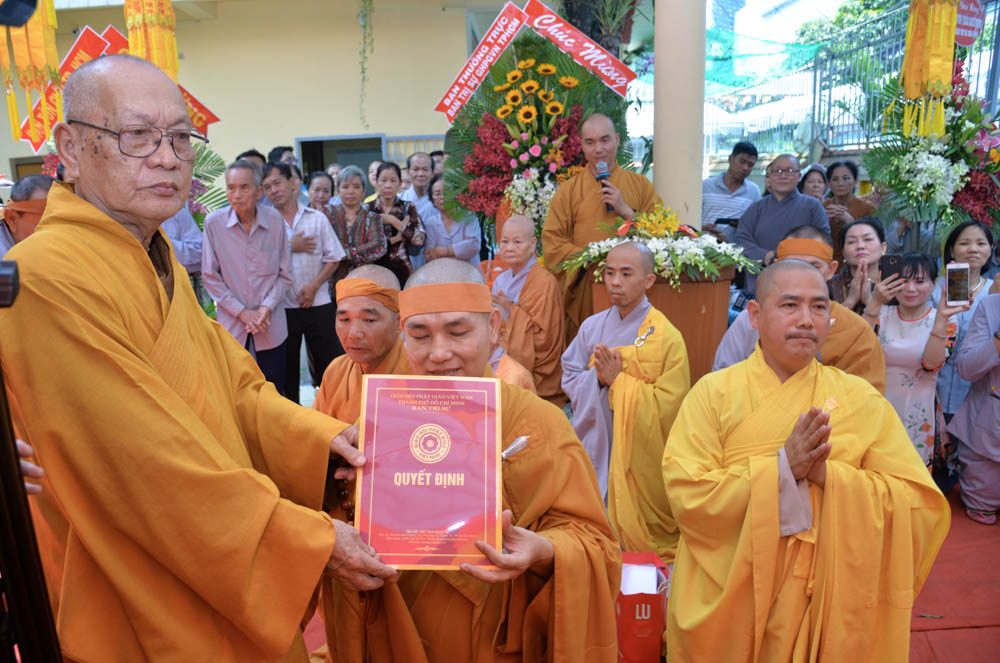 TP.HCM: Lễ tiểu tường Hoà thượng viện chủ và bổ nhiệm trụ trì chùa Phật Đà, quận Tân Bình