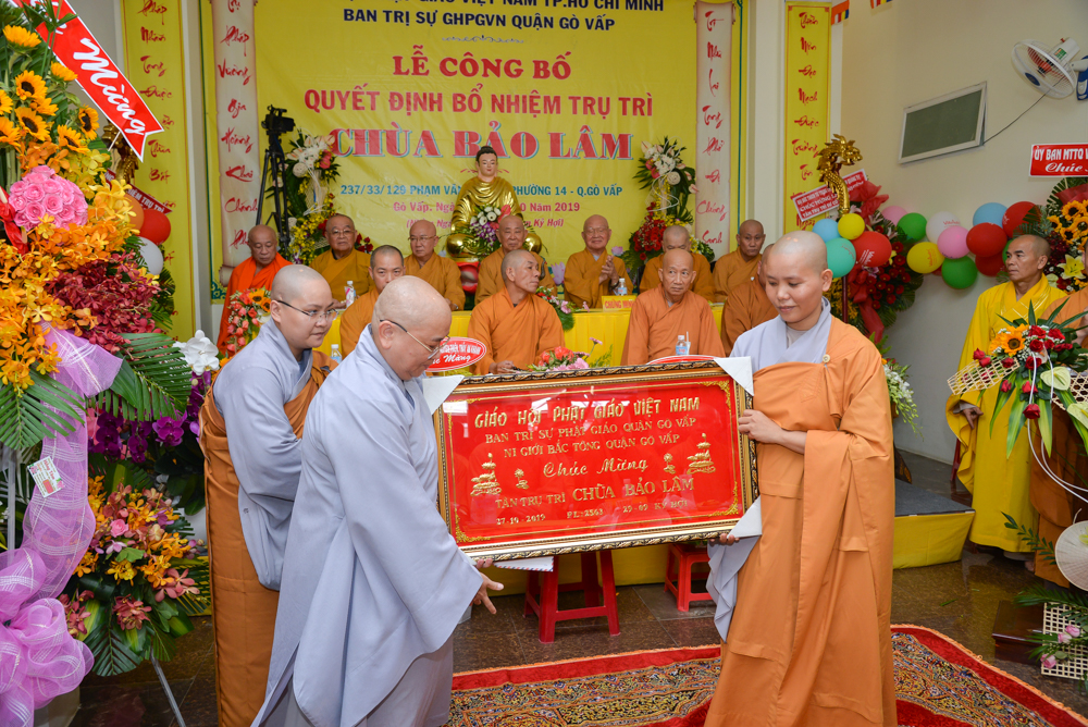TP.HCM: Công bố quyết định bổ nhiệm trụ trì chùa Bảo Lâm, quận Gò Vấp