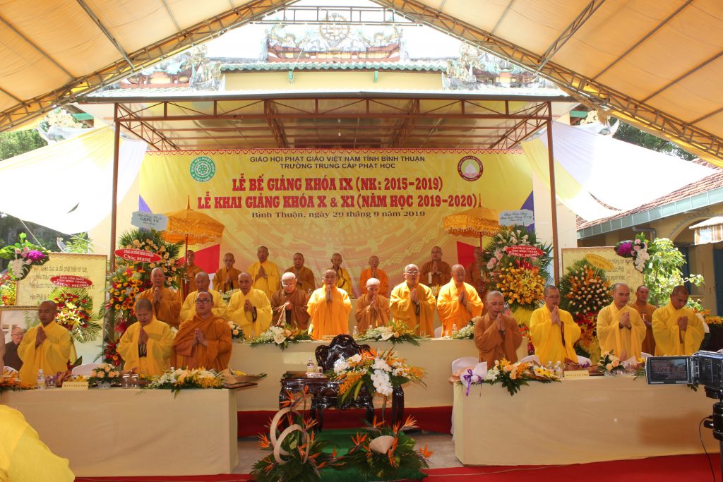 Bình Thuận: Lễ Tốt nghiệp Trung cấp Phật học Khóa IX, Khai giảng Khóa X và XI