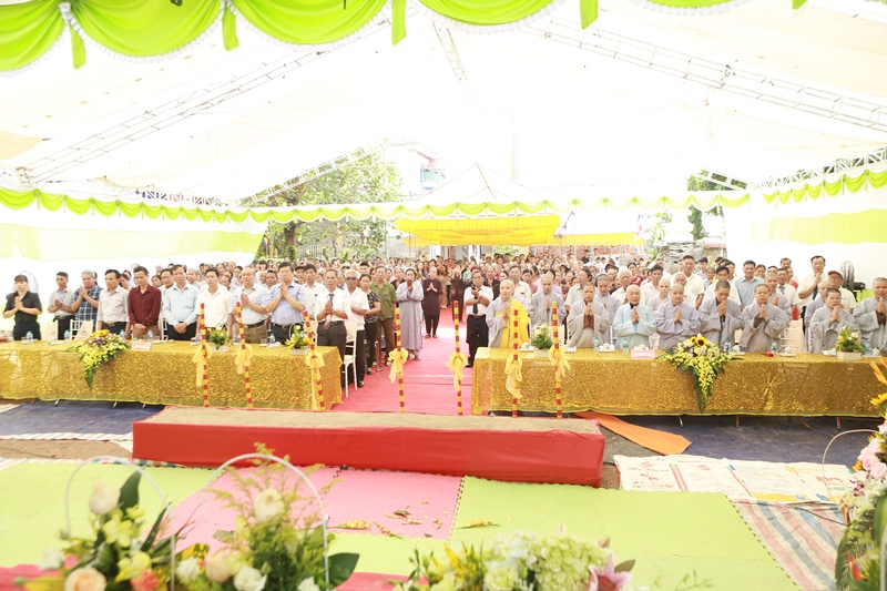 Thái Bình: Lễ động thổ khởi công xây dựng Chùa Kim Liên tại huyện Hưng Hà