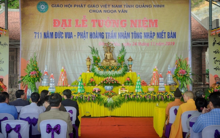 Quảng Ninh: Trang nghiêm Lễ tưởng niệm ngày Phật Hoàng Trần Nhân Tông nhập Niết Bàn tại chùa Ngọa Vân