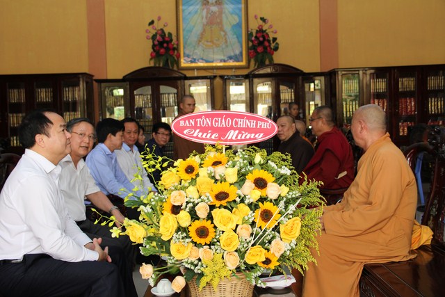 BR-VT: Phái đoàn Ban Tôn giáo Chính phủ thăm và làm việc cùng BTS Phật giáo tỉnh
