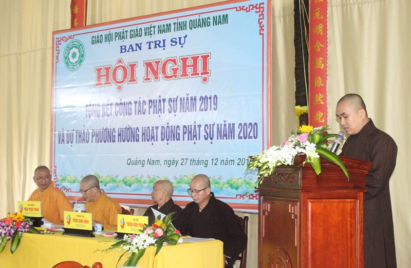 Quảng Nam: Phật giáo tỉnh tổng kết Phật sự năm 2019
