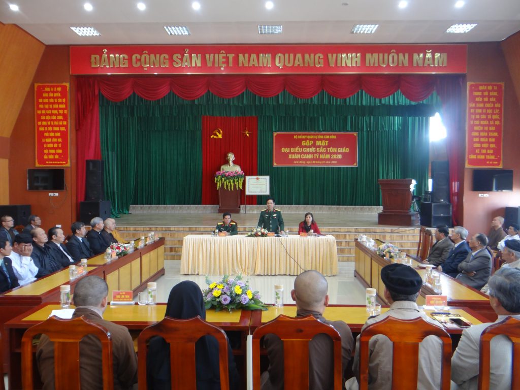 Lâm Đồng : Bộ Chỉ huy Quân sự tỉnh gặp mặt chức sắc tôn giáo nhân dịp đầu năm mới