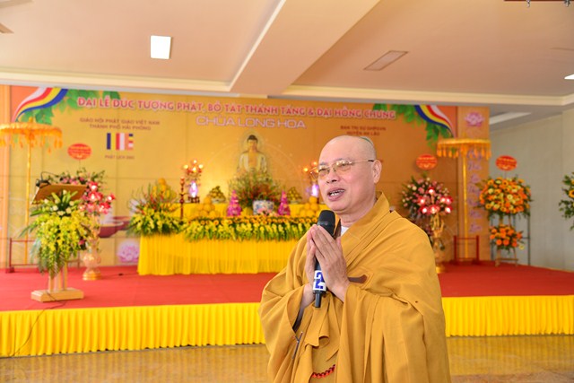 Hải Phòng: Lễ đúc tượng Phật, Bồ Tát Thánh Tăng và đúc Đại Hồng Chung chùa Long Hoa