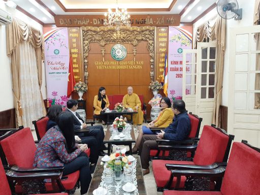 Ủy ban MTTQ Việt Nam Tp.Hà Nội thăm và chúc Tết GHPGVN