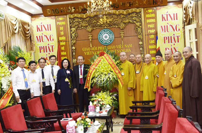 Hà Nội: Phó Thủ tướng Thường trực Chính phủ Trương Hòa Bình thăm, chúc mừng Trung ương GHPGVN nhân dịp Phật Đản PL 2564 – DL 2020