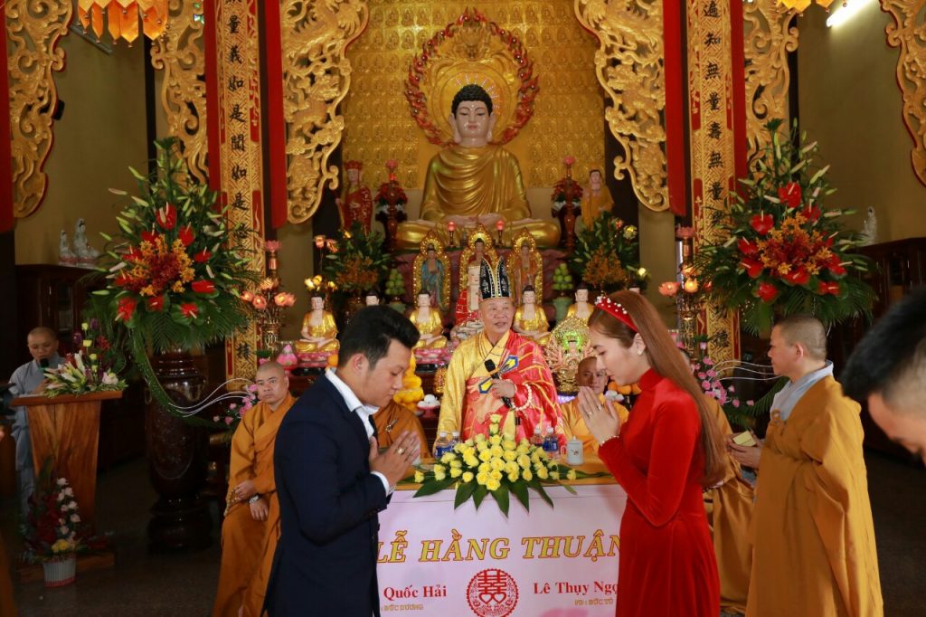 Gia Lai: Lễ Hằng thuận cho đôi bạn trẻ tại chùa Bửu Thắng, huyện Phú Thiện