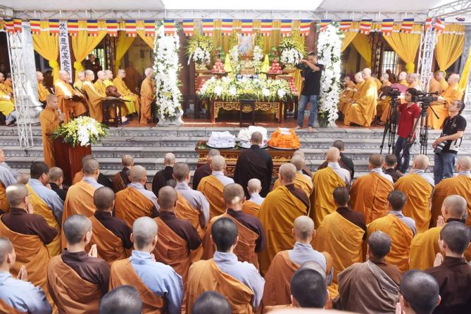 Hà Nội: Lễ tang Cố Ni trưởng Thích Đàm Nhâm Chứng minh Phân ban Ni giới TW GHPGVN