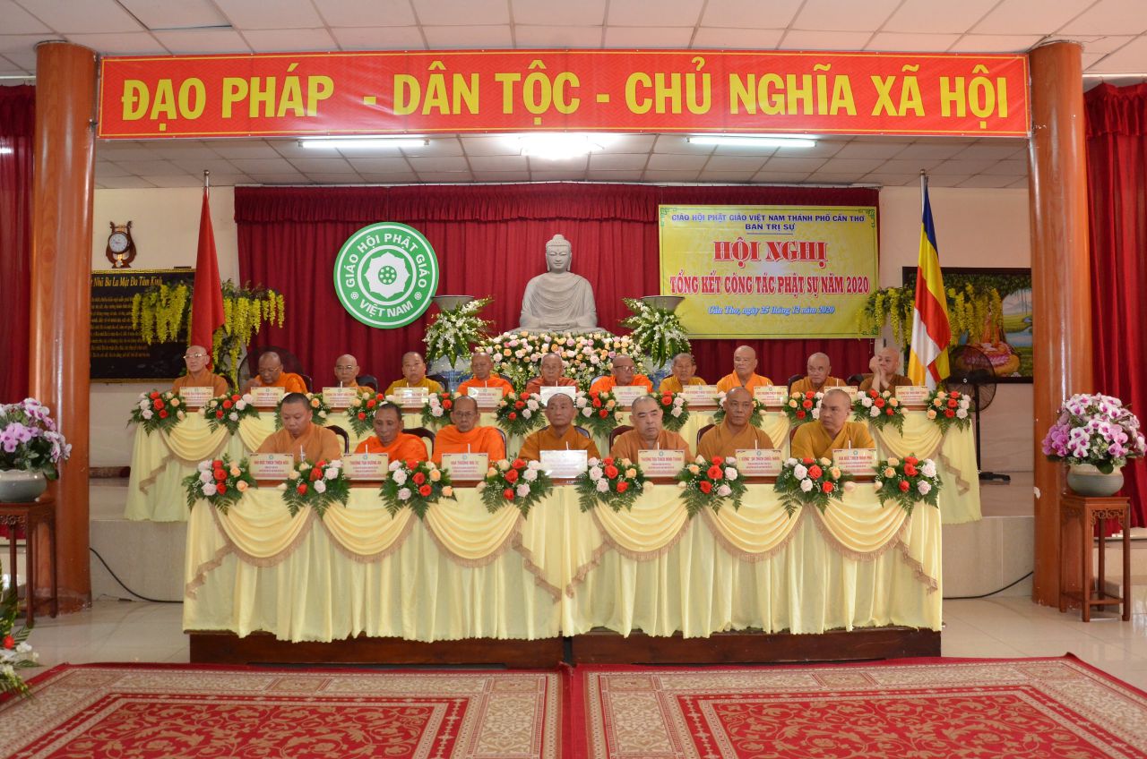 Cần Thơ: Ban Trị sự GHPGVN thành phố Tổng kết công tác Phật sự năm 2020