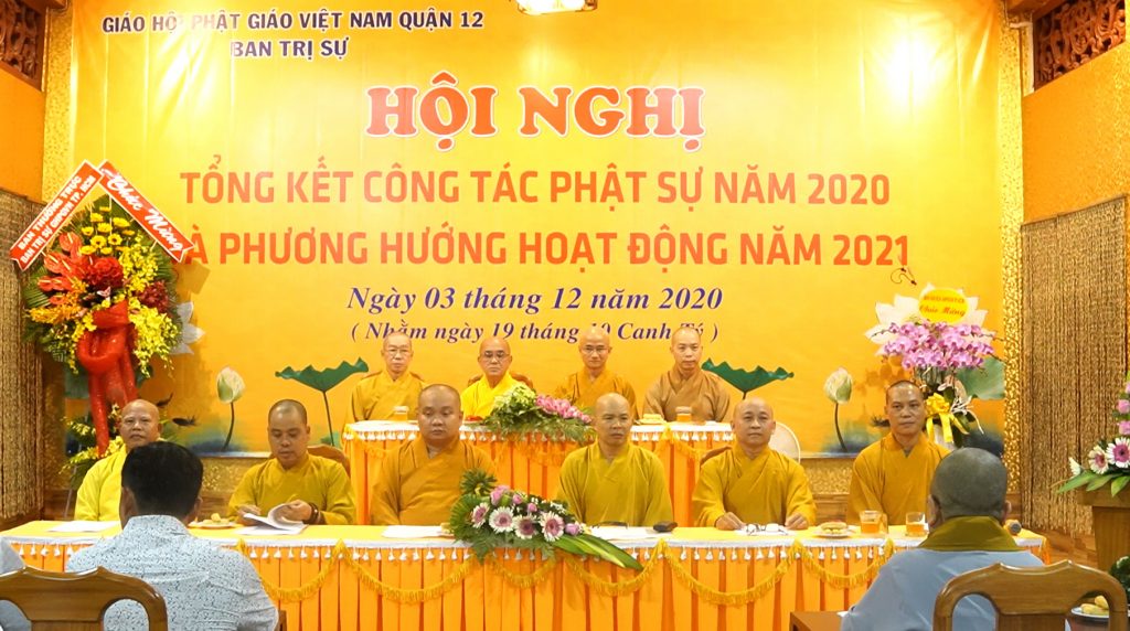 TP.HCM: Phật giáo Q.12 tổng kết Phật sự năm 2020 và định hướng hoạt động Phật sự năm 2021