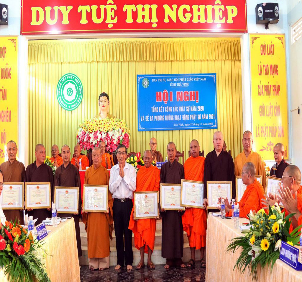 Trà Vinh: Phật giáo tỉnh tổ chức Hội nghị tổng kết công tác Phật sự năm 2020