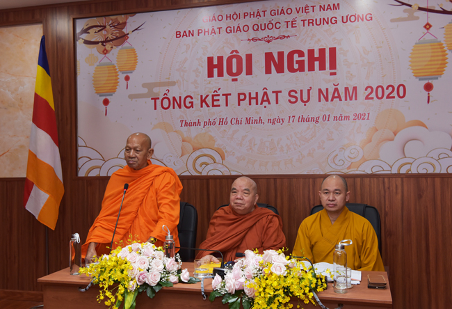 TP. HCM: Ban Phật giáo Quốc tế Trung ương GHPGVN tổ chức buổi họp tổng kết hoạt động năm 2020 và đề ra phương hướng hoạt động năm 2021