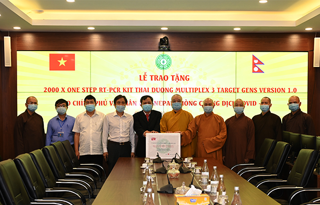 Giáo hội Phật Giáo Việt Nam trao tặng 2000 bộ kít thử Covitd – 19 cho Chính phủ và Nhân dân Nepan.
