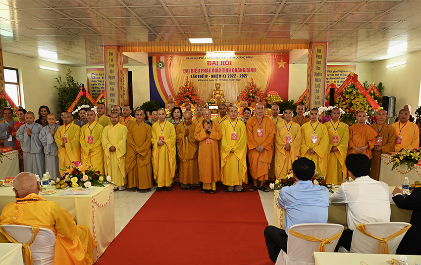 Hòa thượng Thích Tánh Nhiếp tái đắc cử trưởng Ban trị sự Phật giáo tỉnh Quảng Bình Nhiệm kỳ 2022 - 2027