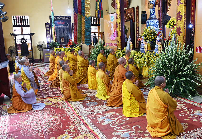 Hà Nội:Tùng lâm chùa Quán Sứ tổ chức Lễ bạch an cư kiết hạ PL.2566 – DL. 2022