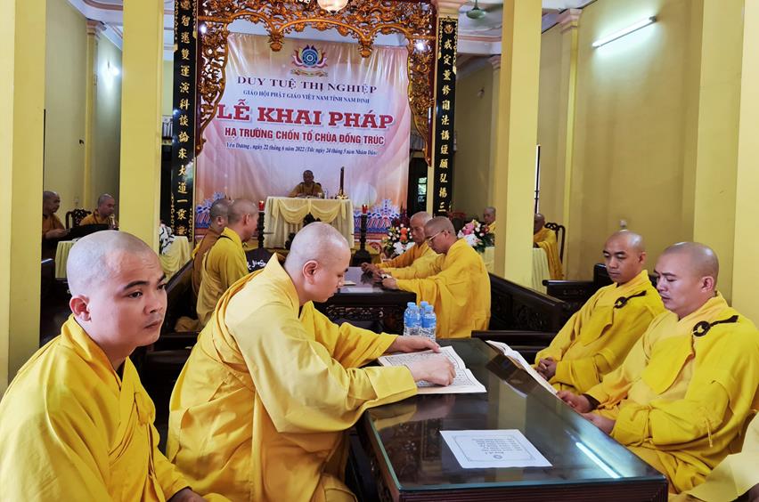 Nam Định: Hạ trường Chùa Đống Trúc (chùa Cẩm) tổ chức Lễ Khai Pháp PL. 2566
