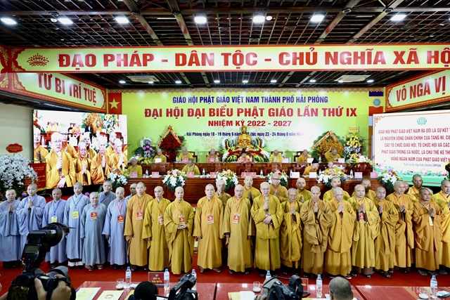 Hải Phòng: Đại hội đại biểu Phật giáo Thành Phố lần IX, nhiệm kỳ 2022-2027