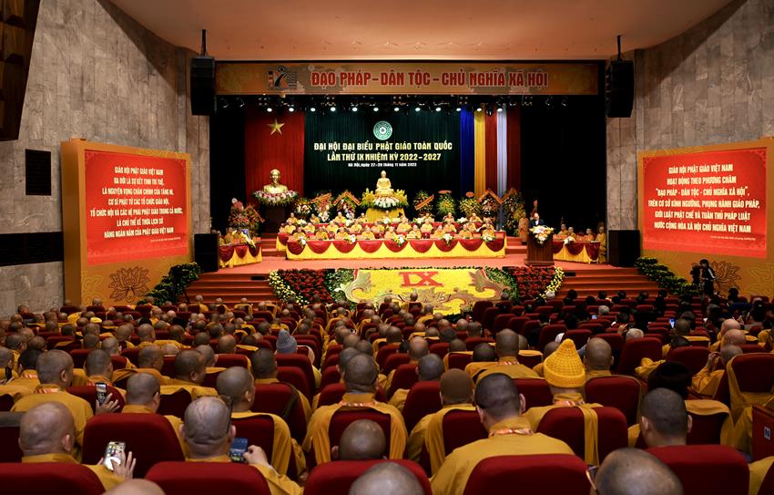 Hà Nội: Trọng thể khai mạc Đại hội đại biểu Phật giáo toàn quốc lần thứ IX, nhiệm kỳ 2022-2027