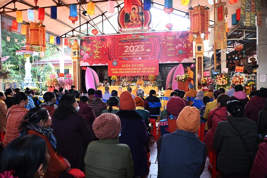 Lào Cai: Hội nghị tổng kết công tác Phật sự năm 2022.