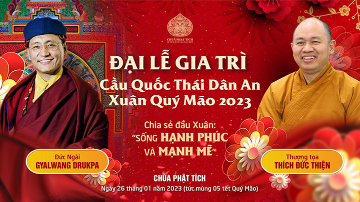 Bắc Ninh: Đức Gyalwang Drukpa thăm chùa Phật Tích