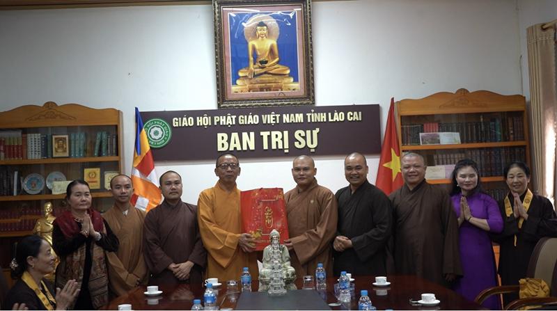 Lào Cai: Phân ban PTDT TW thăm BTS Phật giáo và các  cơ quan ban ngành Tỉnh