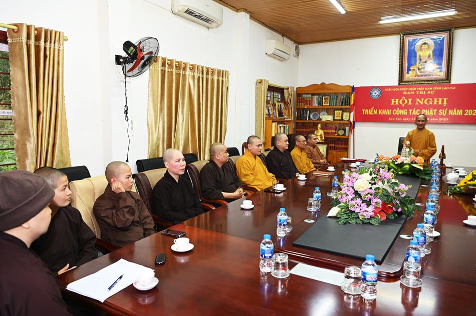 Lào Cai:  Tổ chức hội nghị triển khai công tác Phật sự năm 2023.