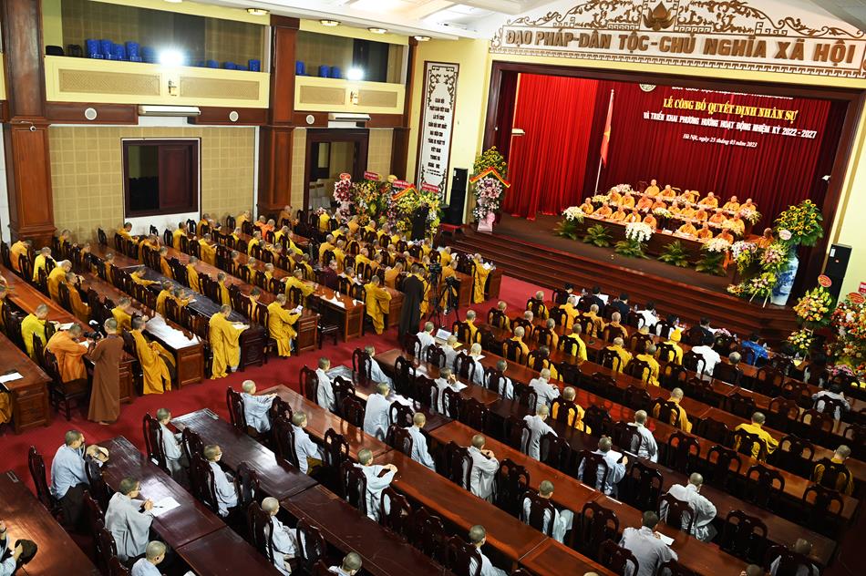 Lễ công bố  quyết đinh nhân sự và triển khai phương hướng hoạt động của Ban giáo dục Phật giáo TW  nhiêm kỳ IX ( 2022-2027)