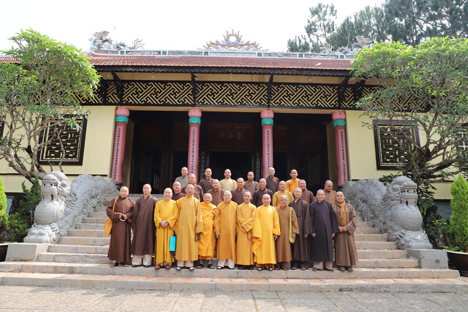 Lâm Đồng: Phân ban Phật tử Dân tộc T.Ư thăm và làm việc tại BTS GHPGVN và Ban tôn giáo Tỉnh.