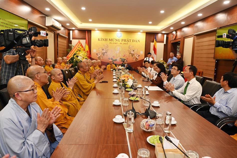 Hà Nội: Thủ tướng Phạm Minh Chính chúc mừng Đại lễ Phật đản PL.2567- DL.2023