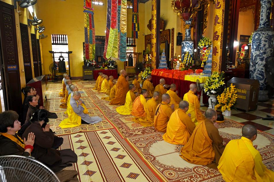 Hà Nội: Lễ tác pháp Tự tứ kết thúc mùa An cư kiết hạ Phật lịch 2567tại chùa Quán Sứ