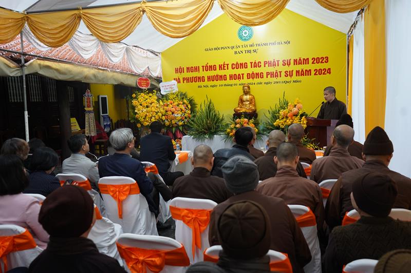 Hà Nội: Chùa Trấn Quốc tổng kết công tác Phật sự 2023 và phương hướng hoạt động năm 2024