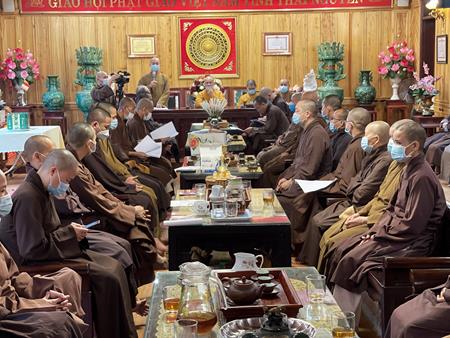 Thái Nguyên: Ban Trị sự họp triển khai công tác Phật sự, kết hợp cơ quan Công An tỉnh làm thẻ căn cước công dân cho chư Tôn đức Tăng-ni, Phật tử.