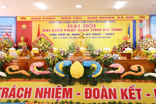 Hà Tĩnh: Phiên nội bộ Đại hội Phật giáo tỉnh lần thứ IV, nhiệm kỳ 2022-2027