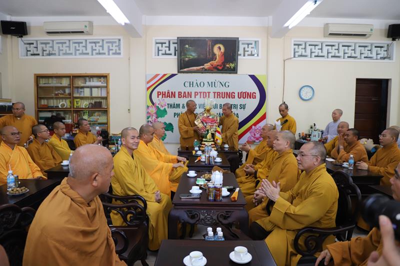 Khánh Hòa:  Phân ban PTDT TƯ thăm và làm việc với BTS Phật giáo  cùng các ban ngành lãnh đạo Tỉnh