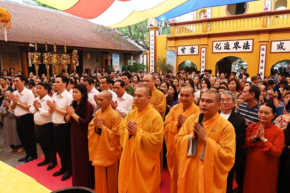 Hà Nội: Lễ hội truyền thống chùa Duệ Tú, tưởng nhớ thiền sư Giác Hoàng Đại Điên