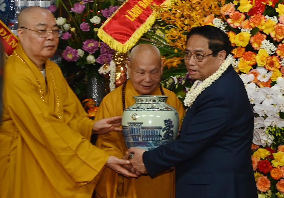 Hà Nội: Thủ tướng Phạm Minh Chính chúc mừng Phật Đản PL.2568-DL.2024 tại chùa Quán Sứ