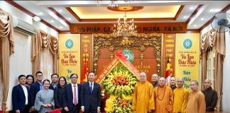 Bộ Dân tộc và Tôn giáo chúc mừng kỷ niệm 44 năm thành lập Giáo hội Phật giáo Việt Nam