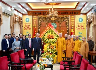 Bộ Dân tộc và Tôn giáo chúc mừng kỷ niệm 44 năm thành lập Giáo hội Phật giáo Việt Nam