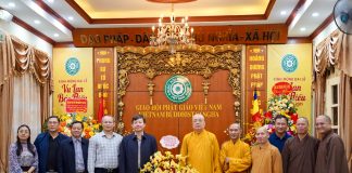 Lãnh đạo Bộ Công An và Công An Tp Hà Nội chúc mừng 44 năm ngày thành lập Giáo hội Phật giáo Việt Nam